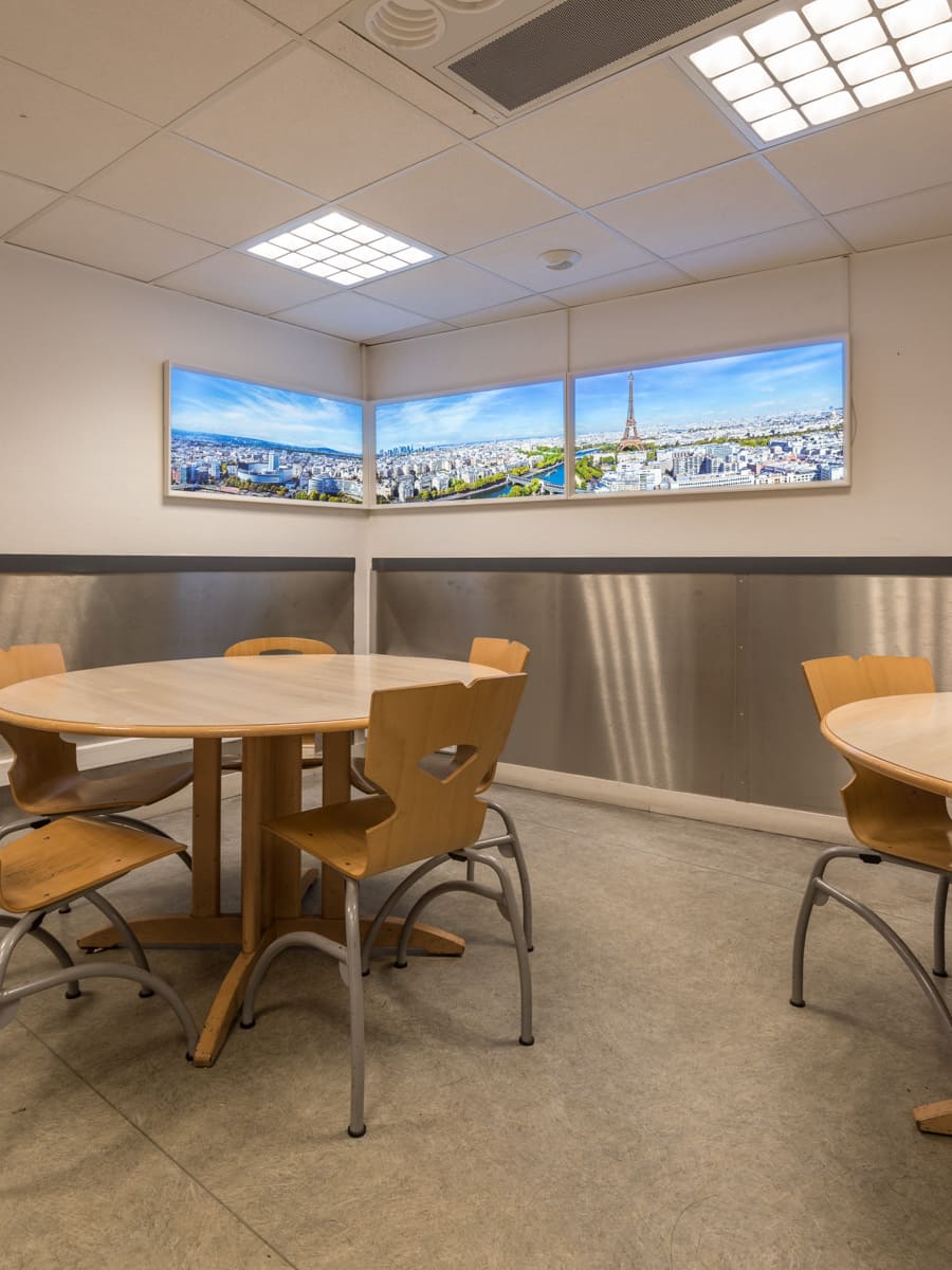 Installation baie vitrée LED