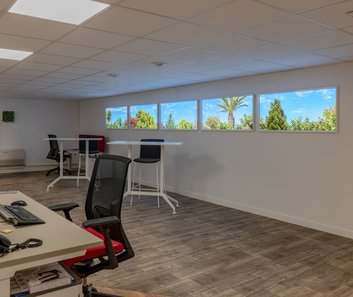 Installation panneau lumineux LED